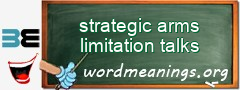 WordMeaning blackboard for strategic arms limitation talks